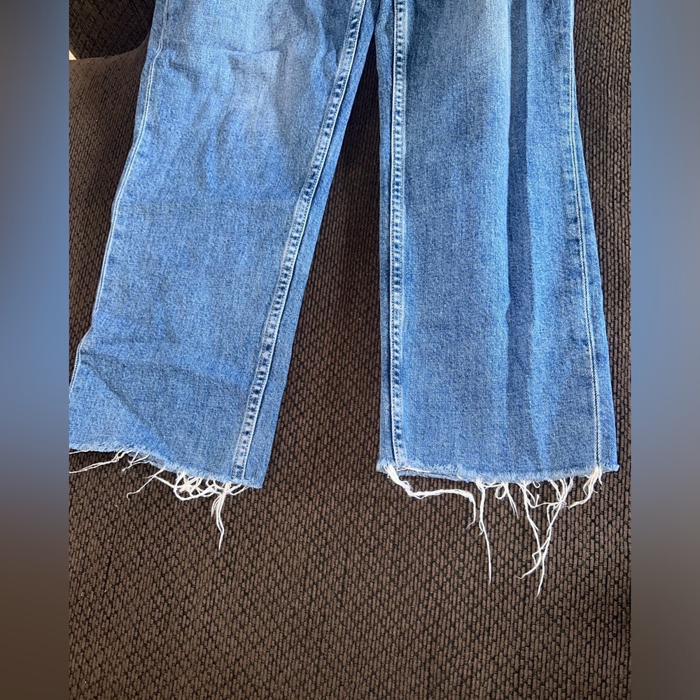 Womens Paige Straight leg light blue denim Jeans pants size 34 - Picture 4 of 8